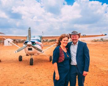 Pastor Peter Franz and his wife Rebekka.