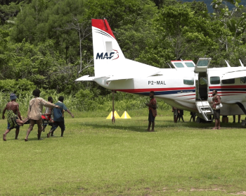 MAF plane in Kaima