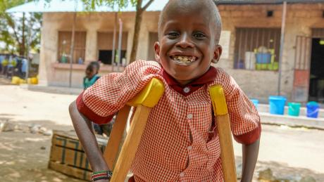 A portrait of Given during the CURE mobile clinic in Lodwar