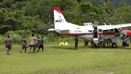 MAF plane in Kaima