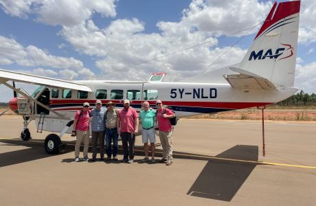 Charter flight with a team from Foundations for Hope to Migori airport