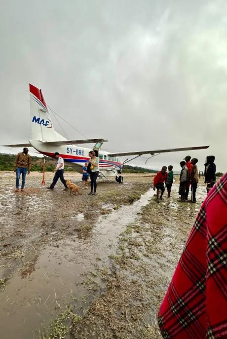 Maasai Country – the amount of rain can affect landing (credit: Paula Alderblad)