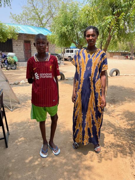 Daniel Ekai and his mother, Monica Ekai